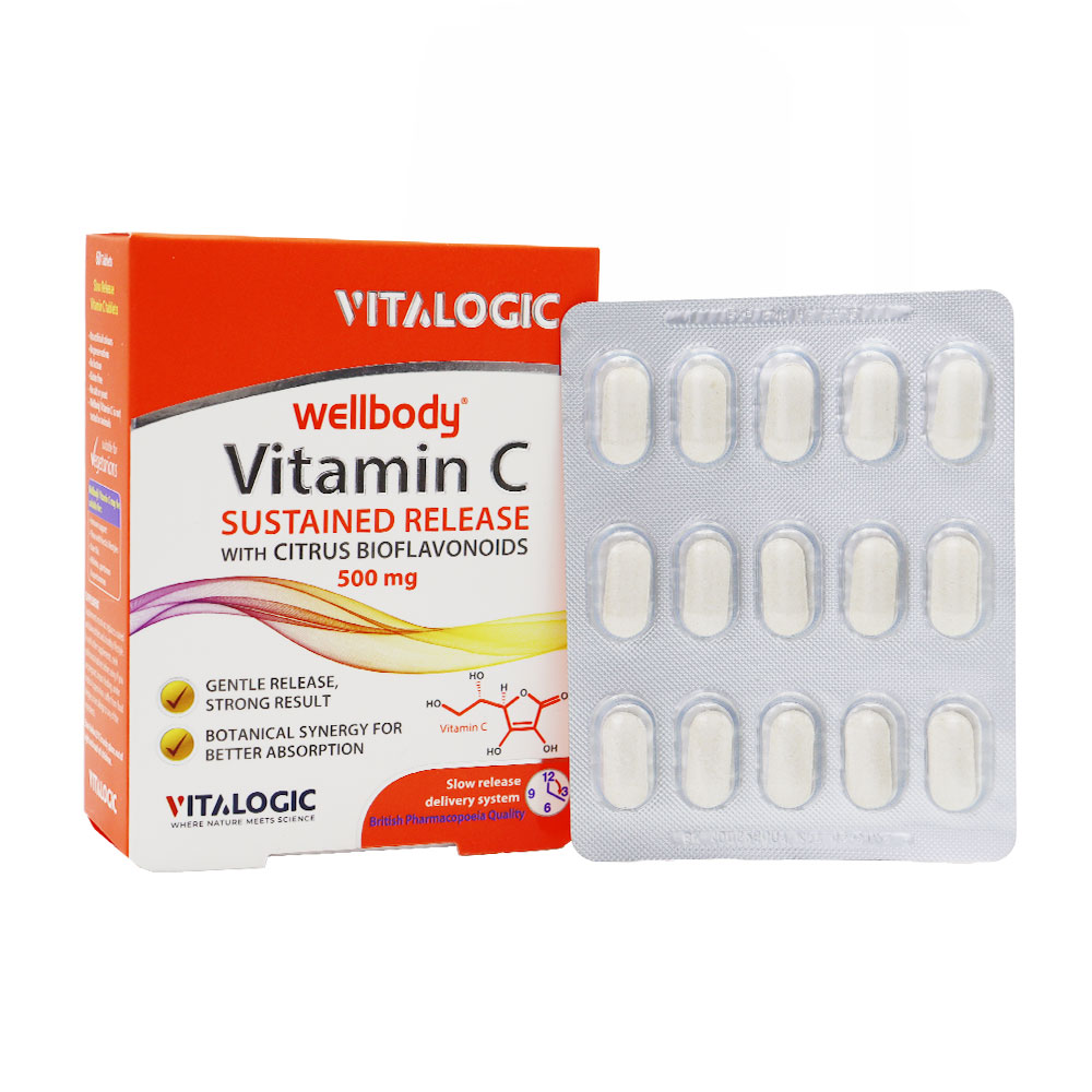 Vitalogic Wellbody Vitamin C قرص ول بادی ویتامین سی ویتالوژیک