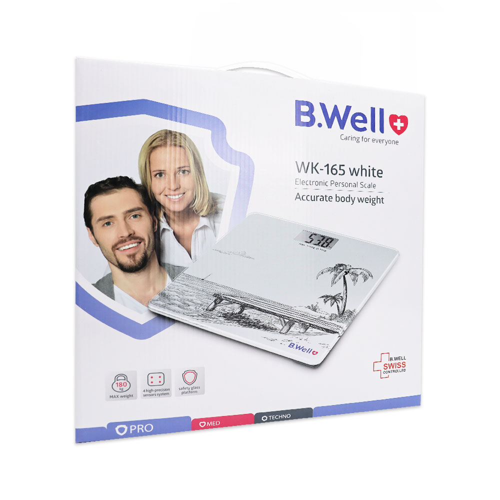B.WELL Electronic Personal Scale WK-165 ترازو دیجیتال بی ول مدل WK-165