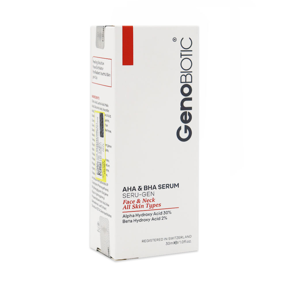 Genibiotic AHA And BHA Serum سرم آلفا و بتا هیدروکسی اسید ژنوبایوتیک