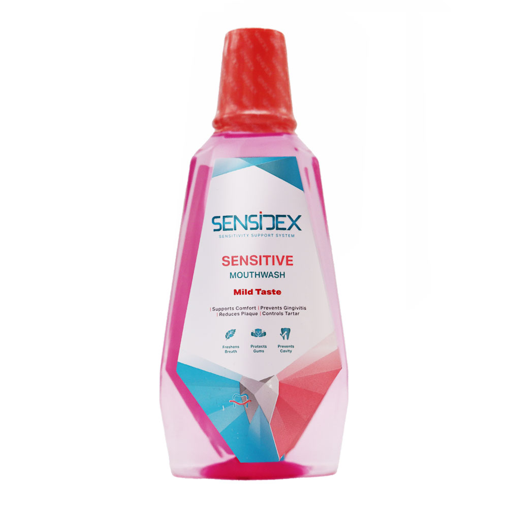 Sensidex Sensitive Mouthwash دهانشویه مناسب لثه و دندان های حساس سنسیدکس