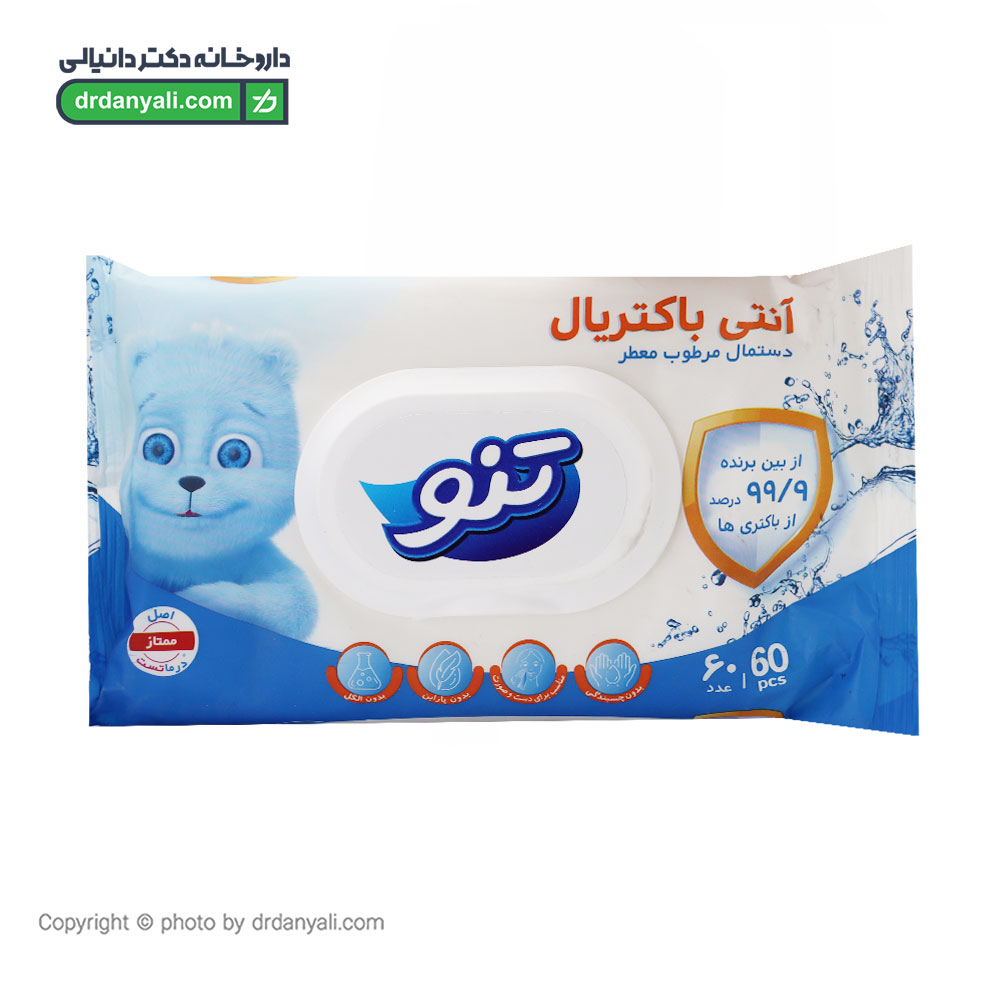 دستمال مرطوب آنتی باکتریال تنو