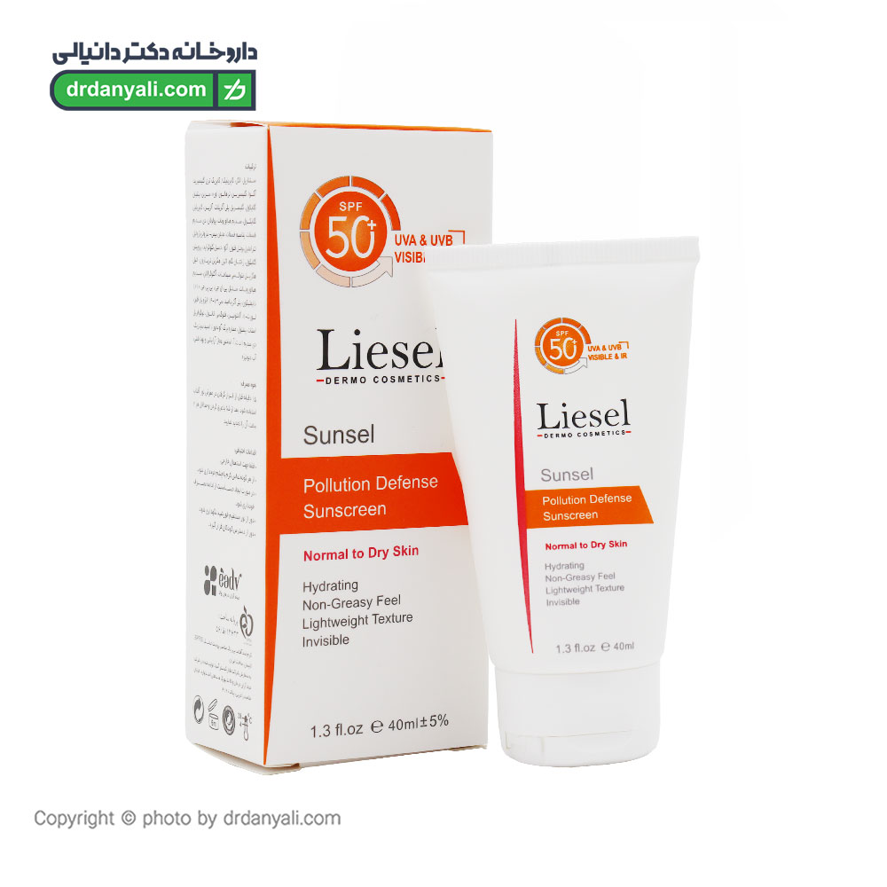 کرم ضد آفتاب بی رنگ پوست خشک SPF50 لایسل