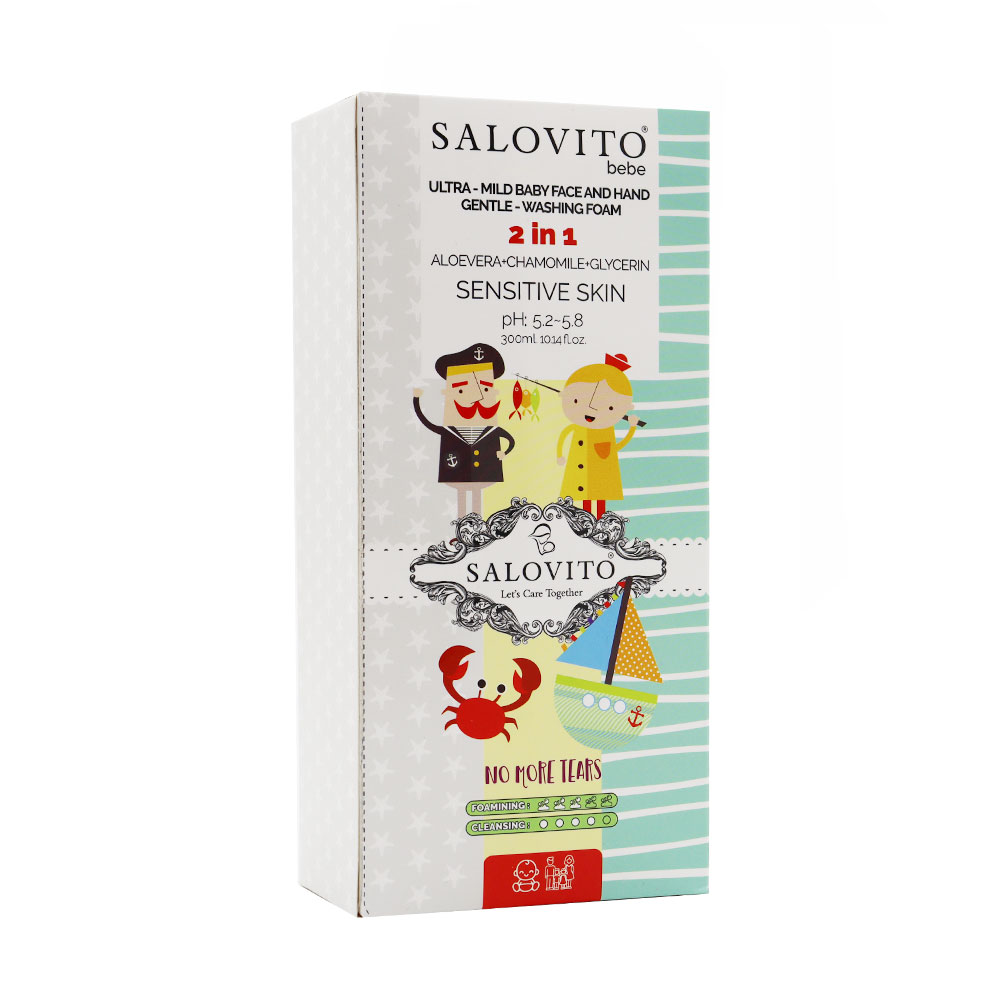 Salovito Baby Face Hand Washing Foam فوم شستشوی دست و صورت کودک سالوویتو